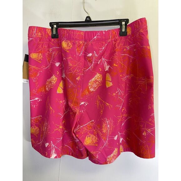 NEW The North Face Wander Shorts Men's XXL Pink Glo Print Swim Trunks Zip Pocket - Picture 7 of 13